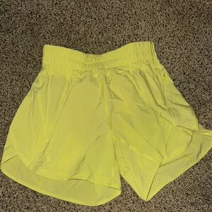 Women's lemon-lime LuLuLemon Shorts